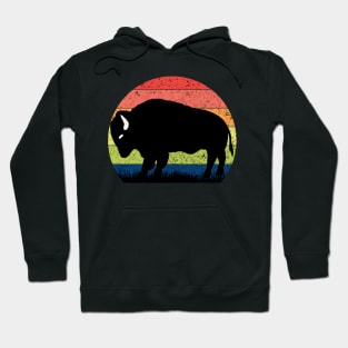 Vintage Buffalo Sunset Lucky Slot Machine and Casino Tee Hoodie